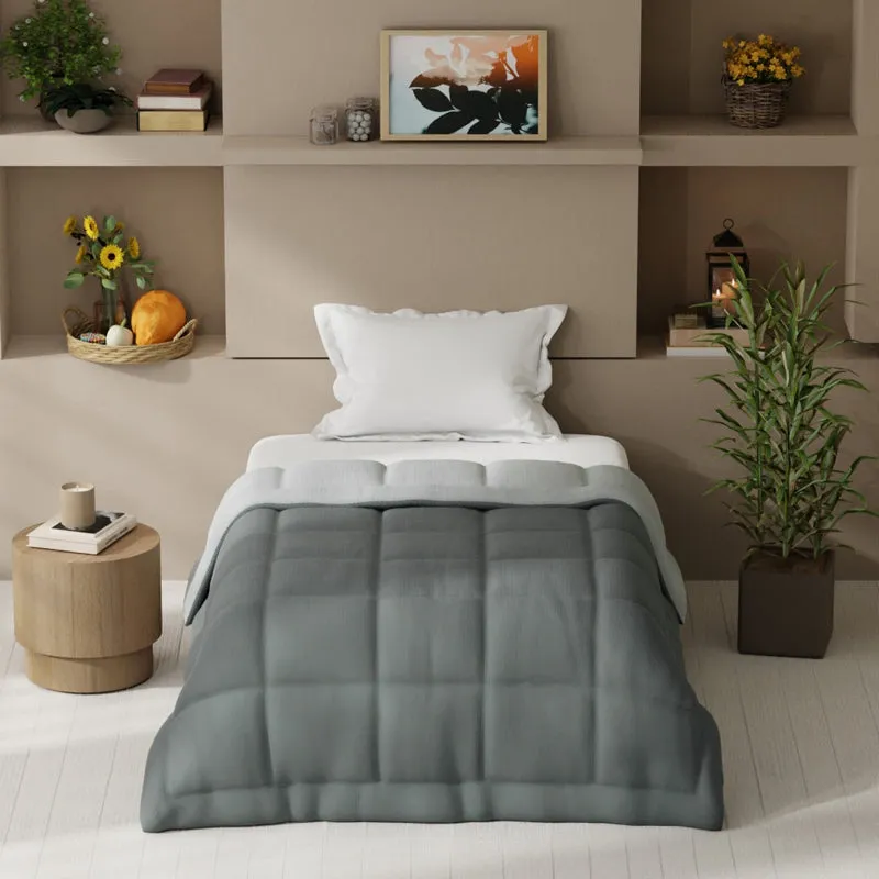 Ashquilt Comforter (Grey) - 150 GSM media 1