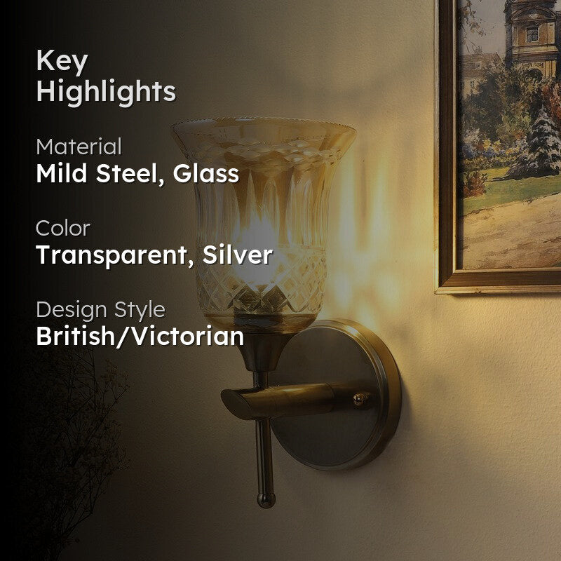 Chalice Elegant Glass Wall Lamp media 2
