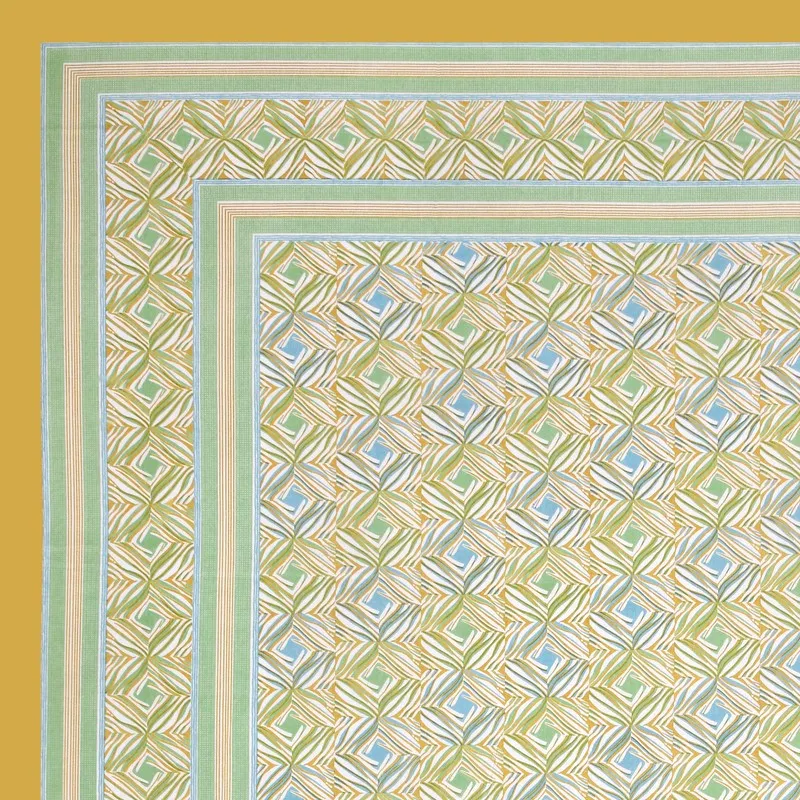 Desert Charm Cotton Bedsheet (Yellow,Blue) - 120 TC media 6
