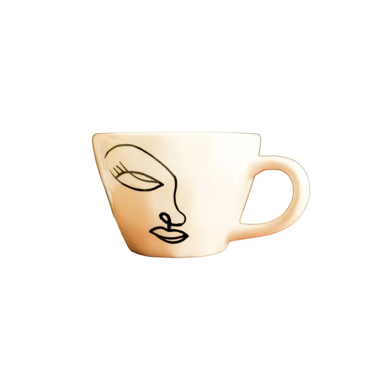 FaceLine Ceramic Tea Cup - Two Piece Set media 4