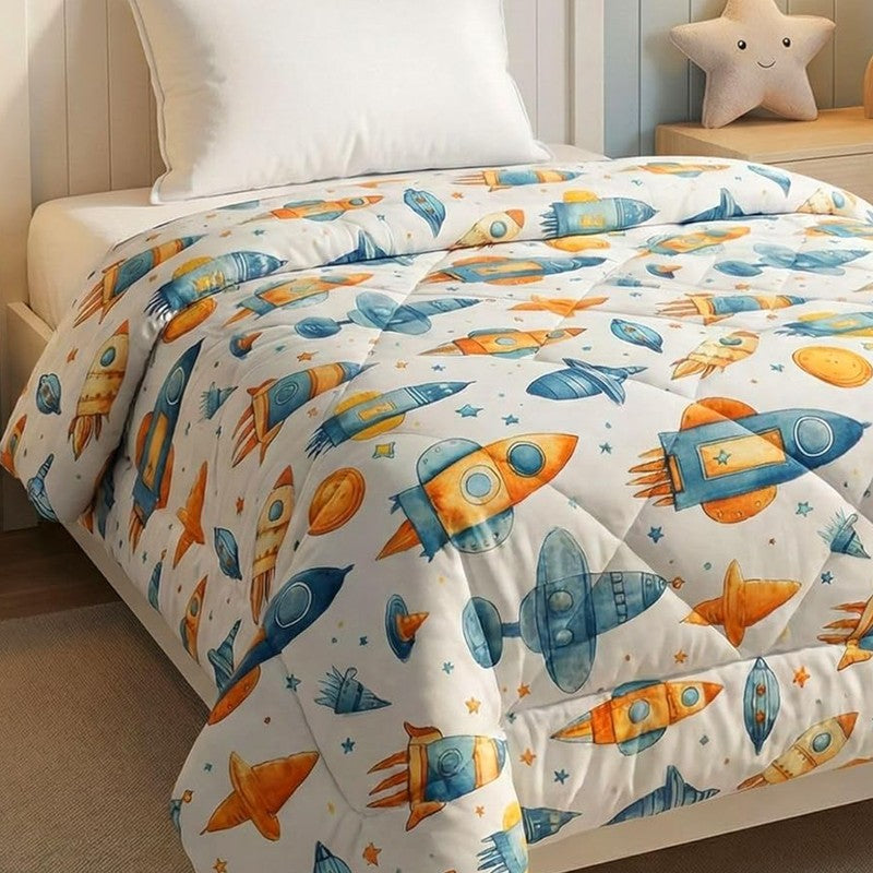 Rocket World Microfiber Kids Comforters - 150 GSM media 4