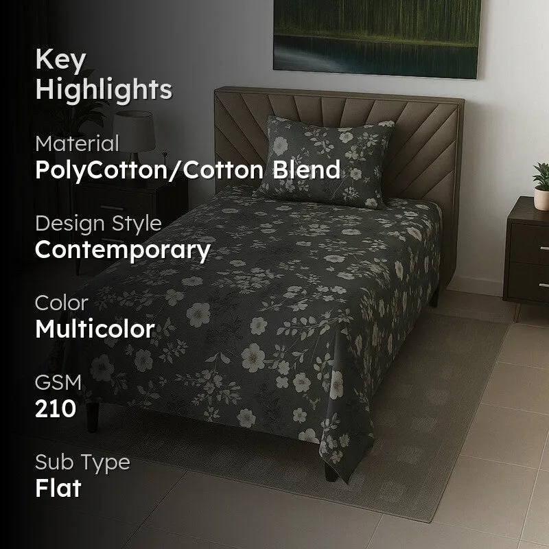 Bloom Drift Bedsheet - 210 TC media 2