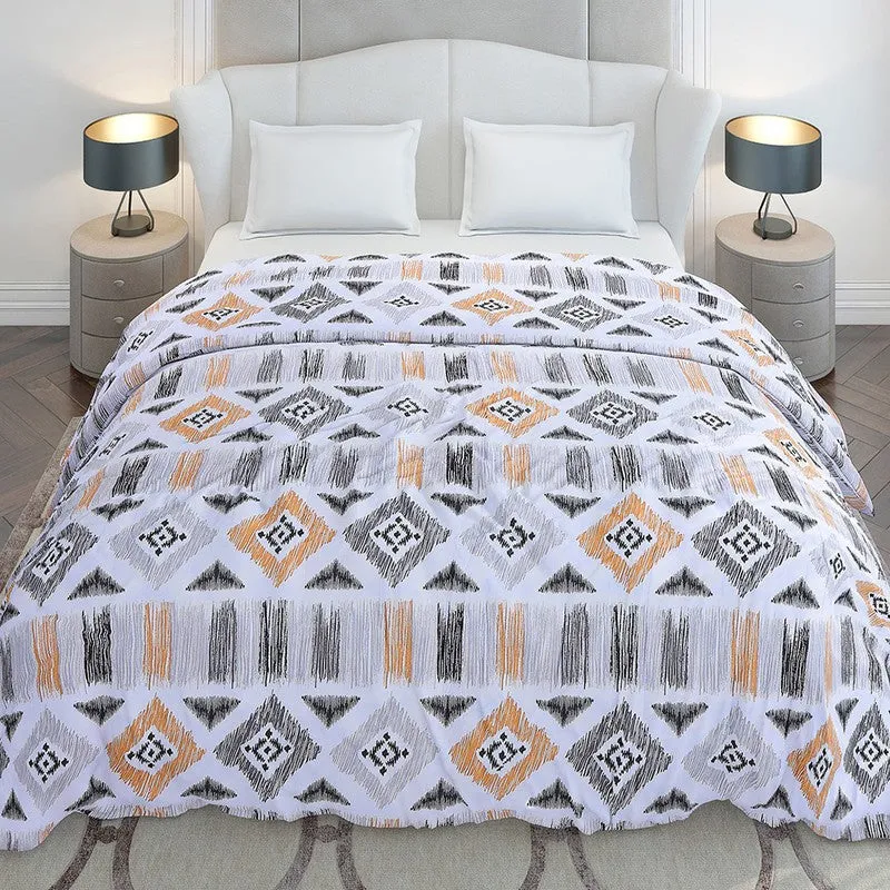 Monte Carlo Mazecraft Geometric Polyester Duvet Covers (Yellow) - 210 GSM media 3