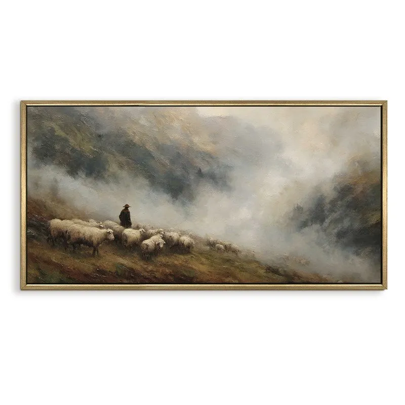 Fogbound Canvas Wall Painting With Frame media 3