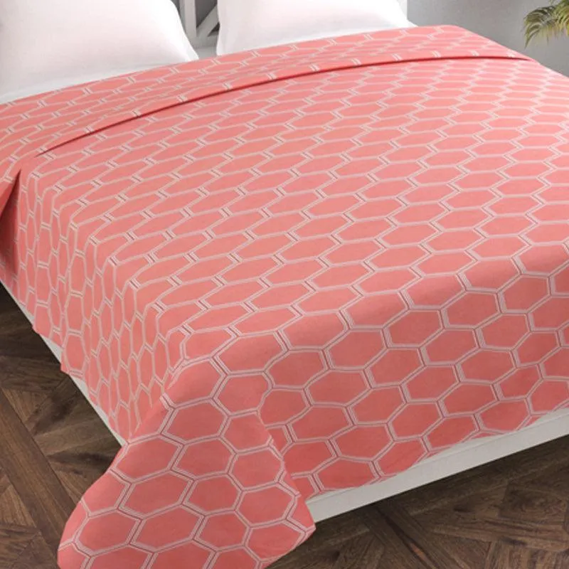 Carrot Hives Cotton Duvet Cover - 210 TC media 3