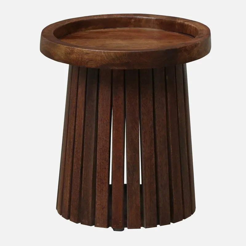 UrbanNest Mango Wood Side & Bedside Tables - Brown media 3