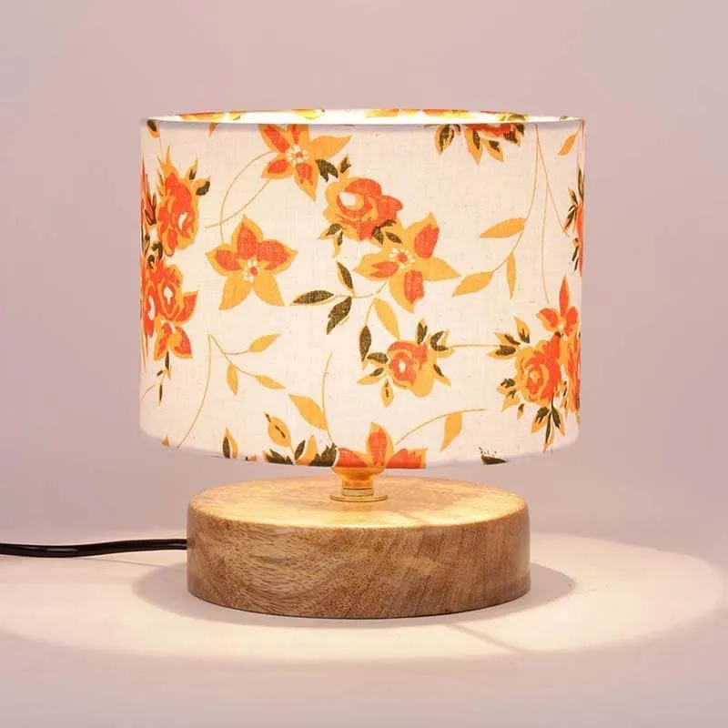 Orange Kisses Fabric Table Lamp - Multicolor media 5