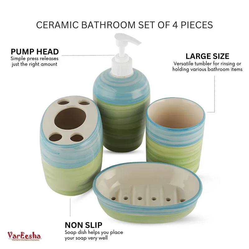 Souk Sips Ceramic Bathroom Set - Four Piece Set media 6
