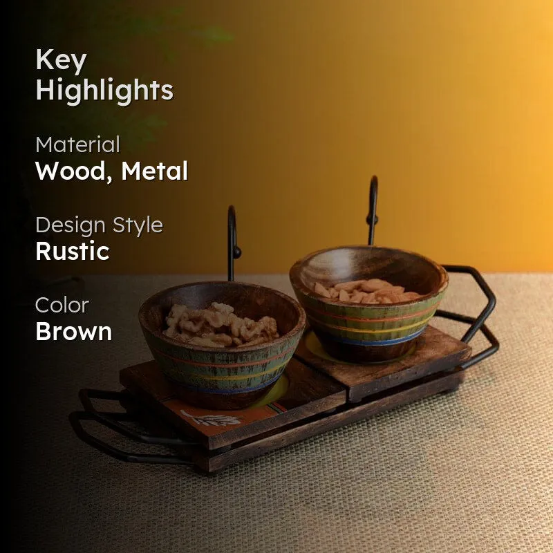 Kartheva Wooden Serving Set - Set Of Five media 2