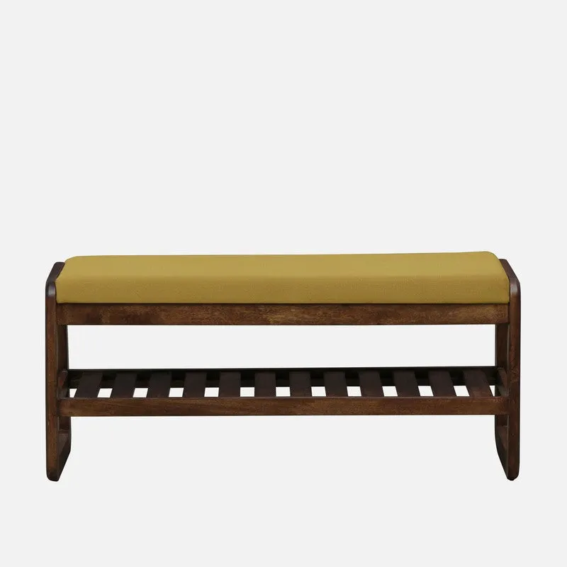 Tread Mango Wood Shoe Rack - Yellow media 3
