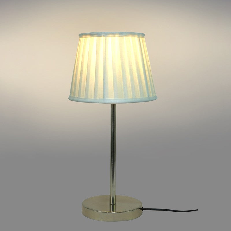 Ethereal Metal Base Cotton Table Lamp - White media 4