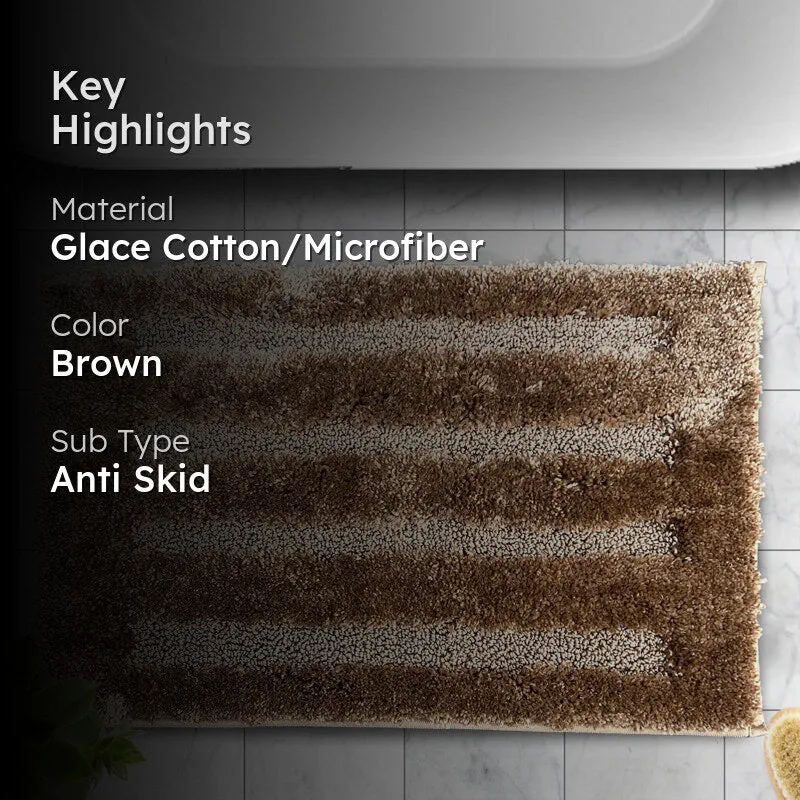 Luxe Classic Bath Mat - Mocha Brown media 2