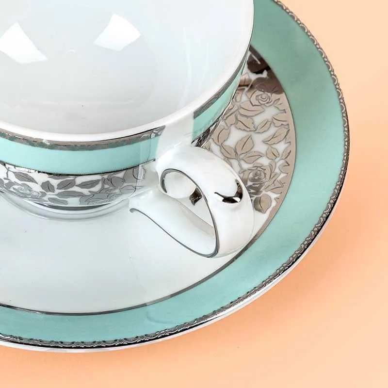 Plume Tea Cup & Saucer - Set of Six media 5