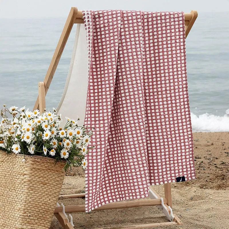Nautica Feather Dots Cotton Bath Towel - Dusty Pink - 3