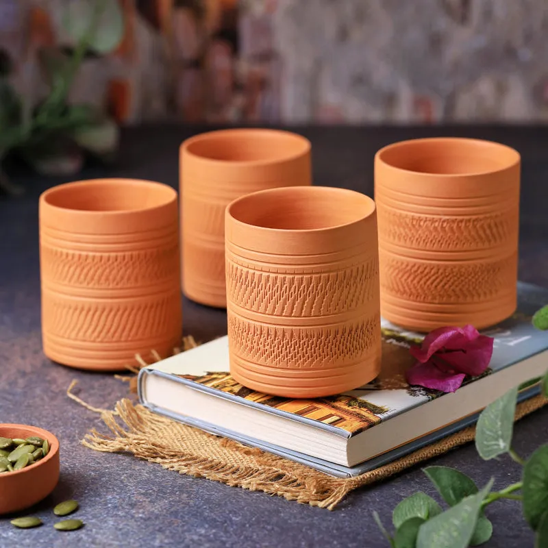 Mitti Terracotta Glass (250 mL) - Set Of Four media 6