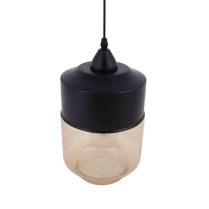 Bullet LED Glass Ceiling Lamp - Black media 4
