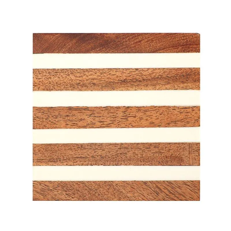 Stripe Stave Coaster - Set Of Four media 3