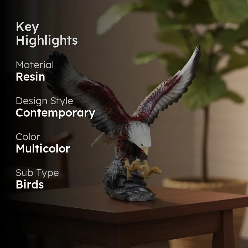 Flying Eagle Figurine Showpiece - Multicolor media 2