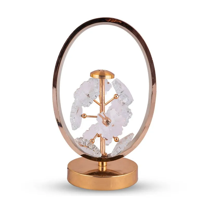 AarviDecor Hadley Accent Metal Table Lamp - Gold media 4