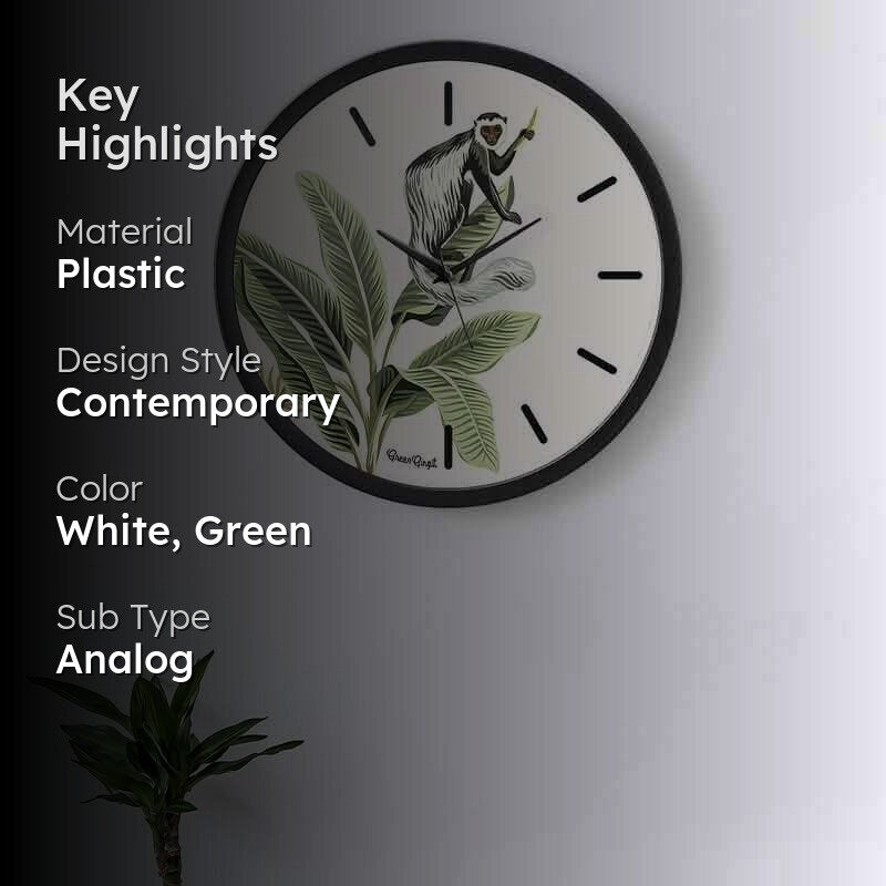 Monk Monkey Wall Clock media 2