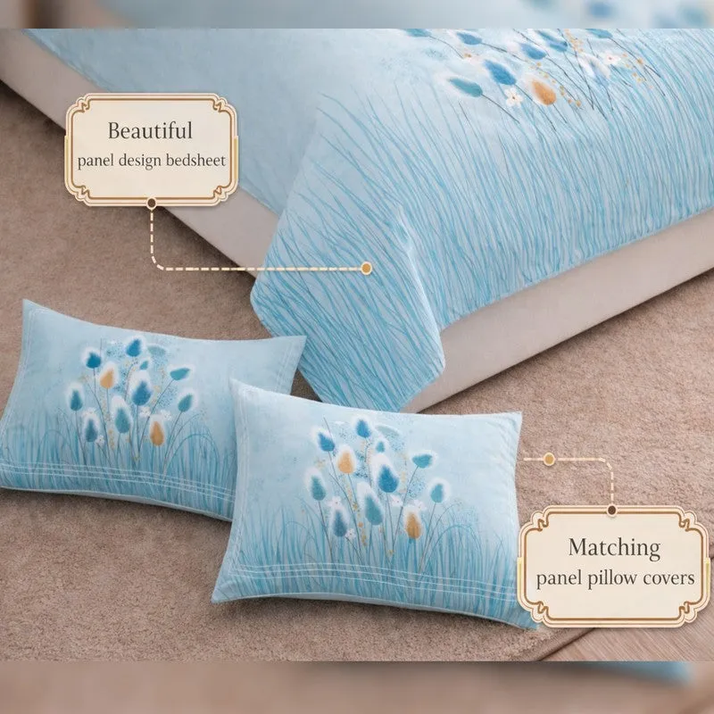 Petal Glow Printed Bedsheet - 180 GSM media 6