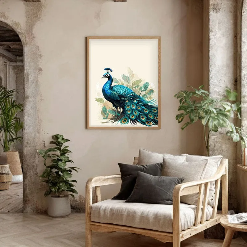 Mayura Lush Archival Paper Wall Art - Natural Brown Frame media 3