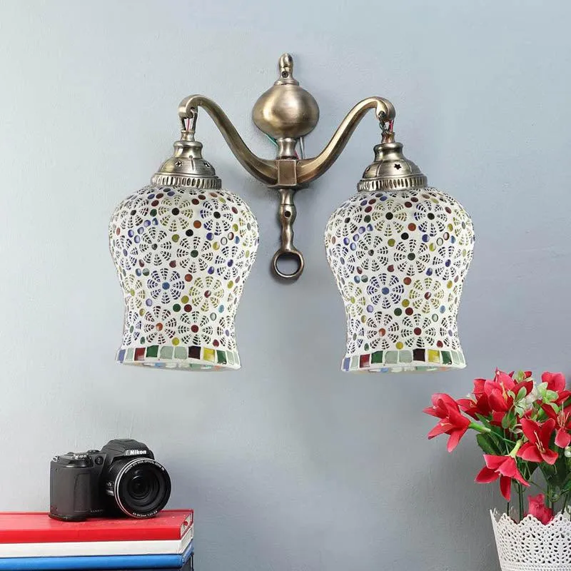 Saundarya Metal Mosaic Wall Lamp media 3