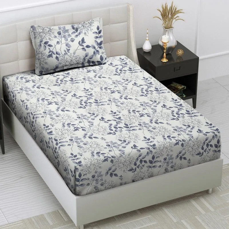 Leaf Haven Bedsheet - 140 GSM media 1