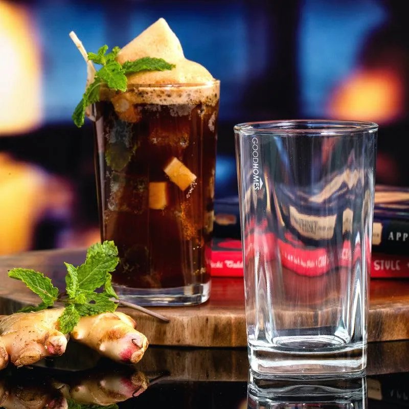 Jasmine Glass Tumbler (320 ML) - Set Of Six media 1