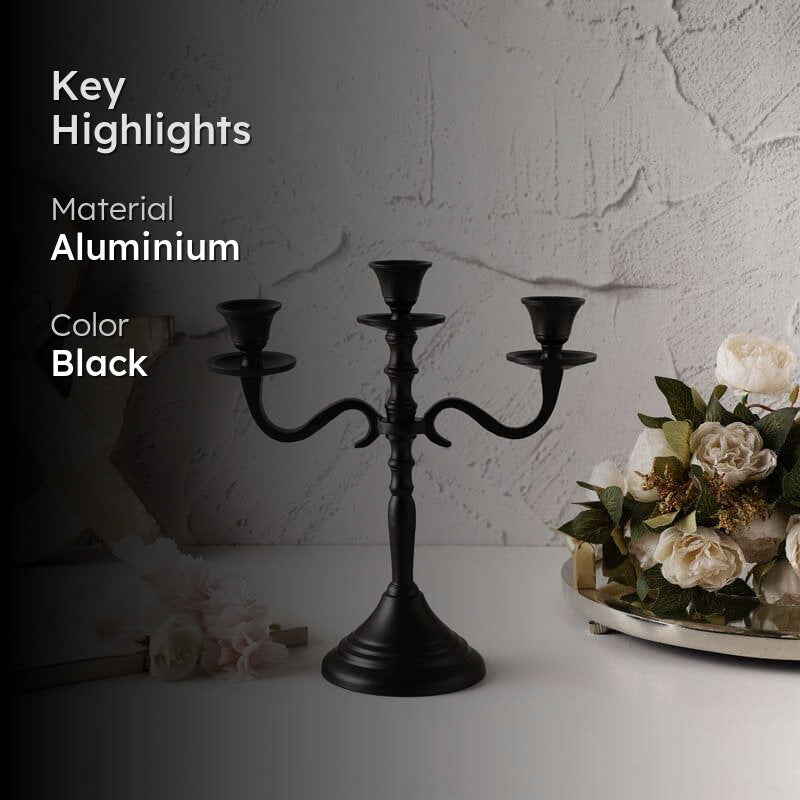 Emisa Candle Holder - Black media 2
