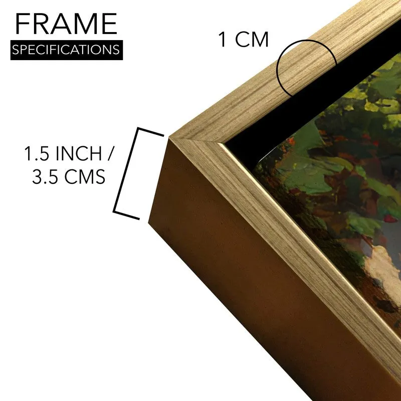 Hidden Courtyard Canvas Wall Painting With Frame media 6