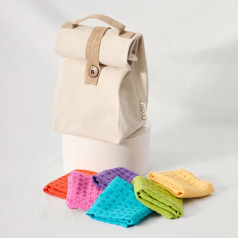 Vibgyor Hues Towel Set & Carry Bag - Seven Piece Set media 1