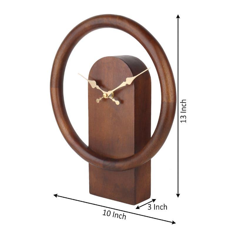 Hover Wall Clock - Brown media 4
