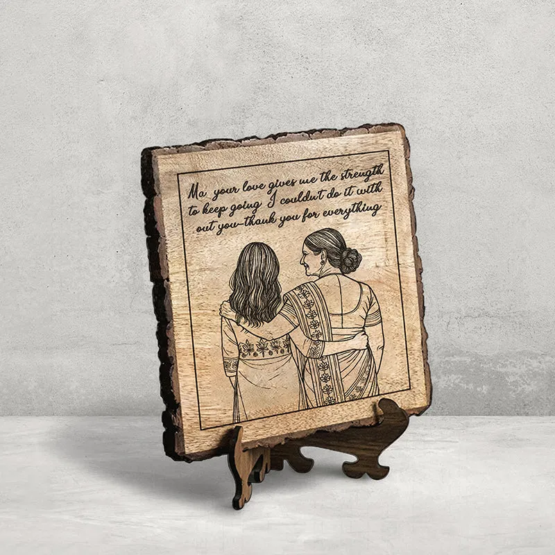 Thank You For Everything Wood Showpiece - Square media 3
