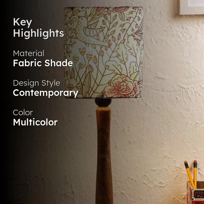 Ethnic Flair Fabric Table Lamp - Multicolor media 2
