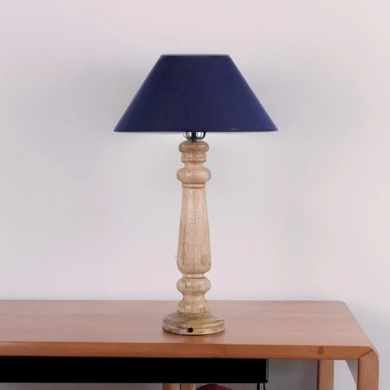 Blissful Beam Fabric Table Lamp - Blue,Brown media 3