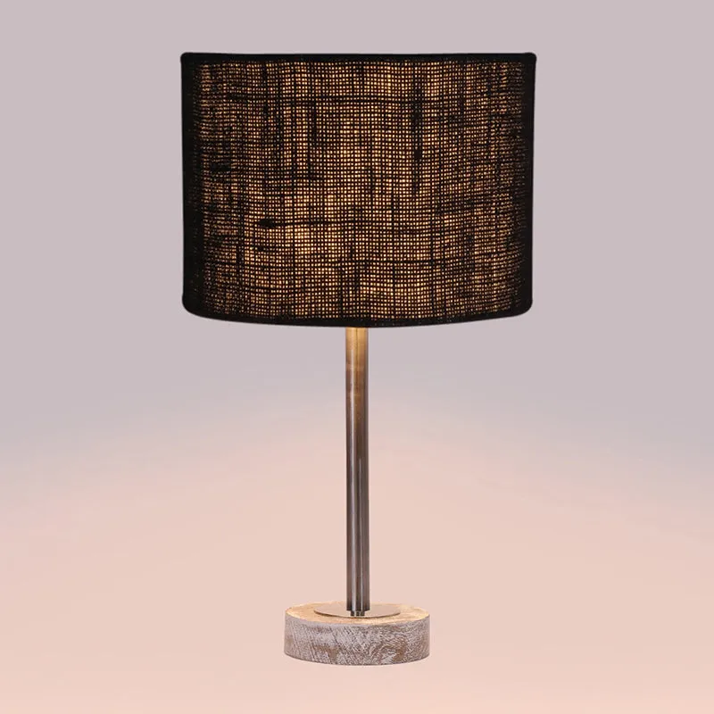 Sienna I Rodin Wooden Table Lamp - Black,Silver,White media 5