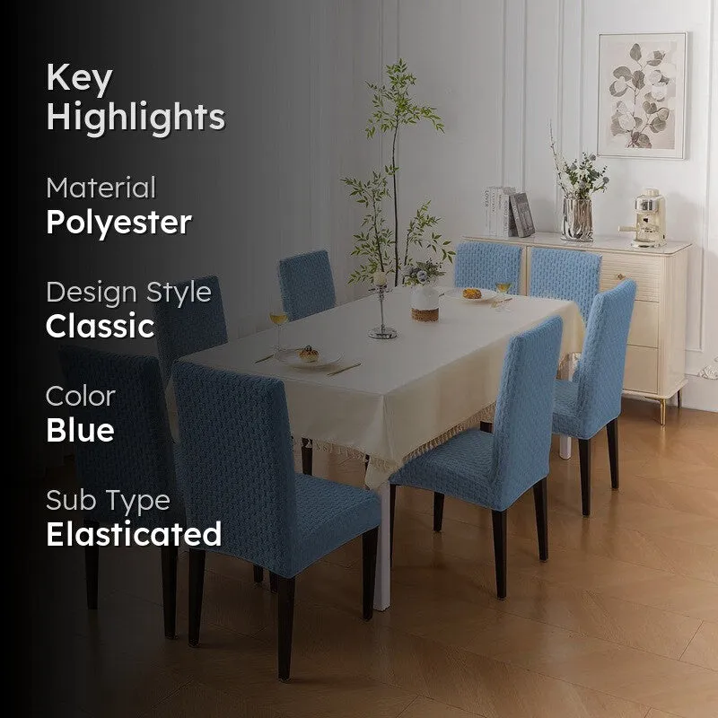 Nexo Neat Fit Chair Cover (Blue) - Set Of Eight media 2