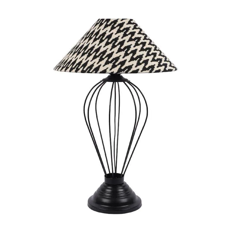 Chevronic Maximus Fabric Table Lamp - Black,White media 4