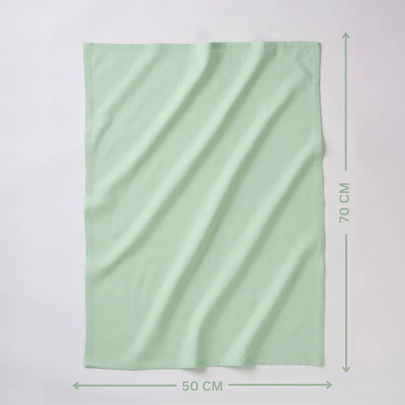 Sophistitch Solid Cotton Kitchen Towel (Sage Green) - Set Of Two media 5
