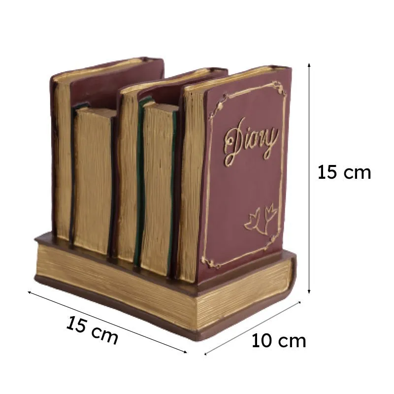 Vintage Resin Library Pen Stand media 6