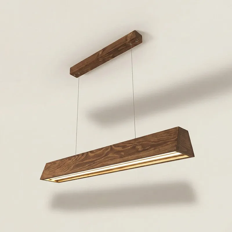 PureLine Wooden Ceiling Lamp - Brown media 4