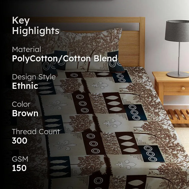 Aiden Abstract Bedsheet - 150 GSM media 2