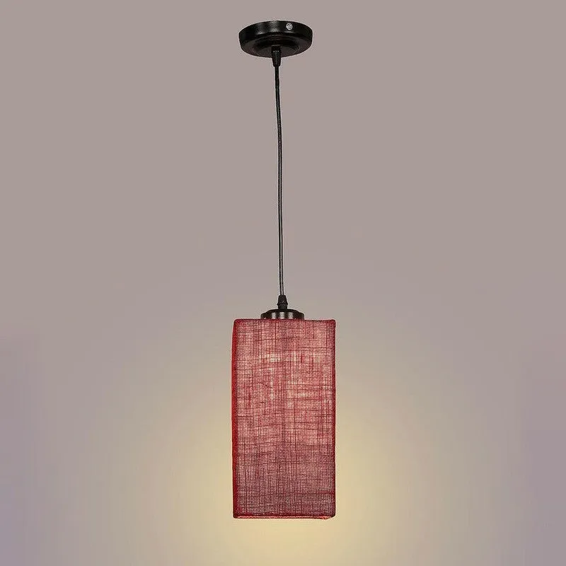 The Red Play Jute Ceiling Lamp media 6