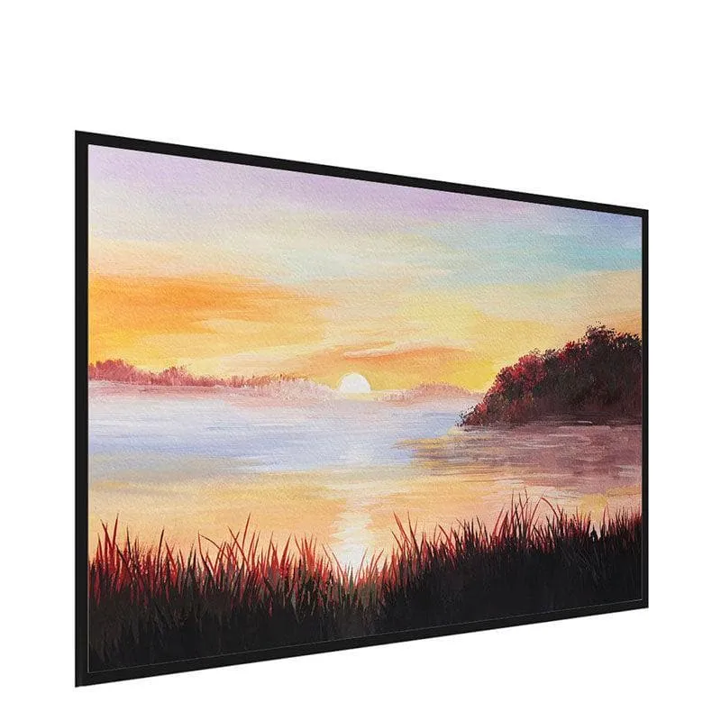 Coniferous Forest Canvas Wall Painting - Black Frame media 3