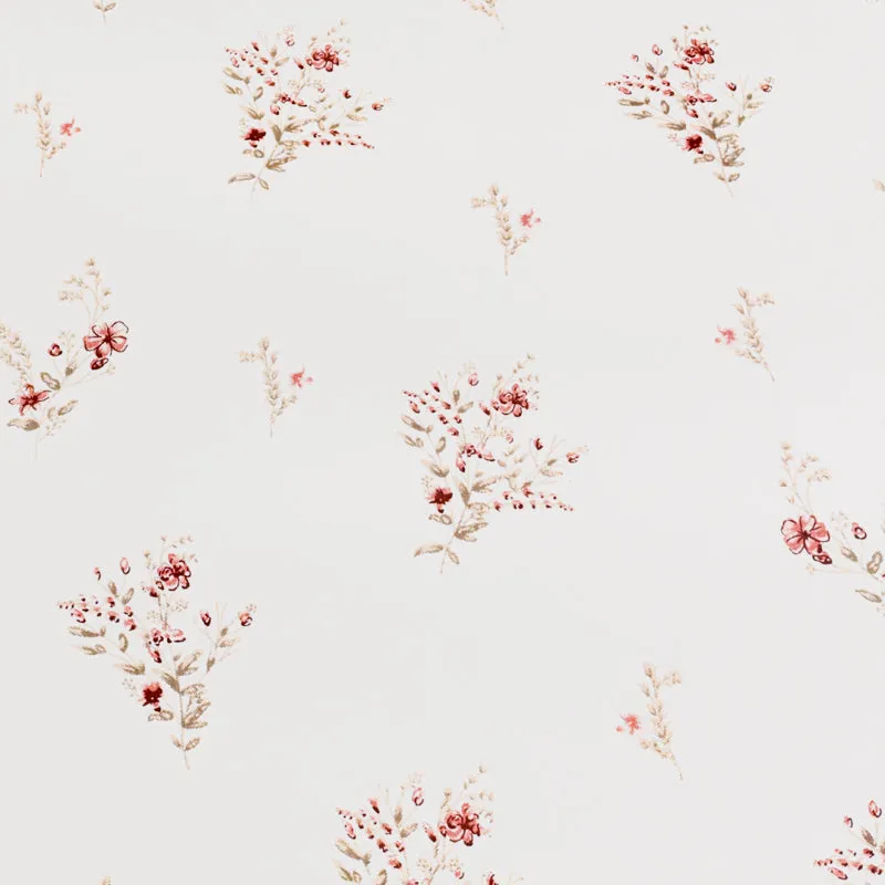 Blossomway Floral Cotton Bedsheet (Brown) - 180 TC media 6