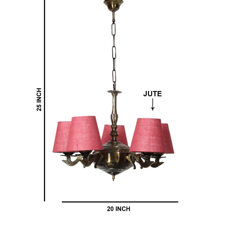 Troton Conical Golden Antique Ceiling Lamp media 6