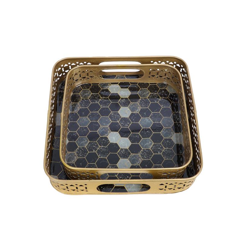 Lio Honeycomb Serving Tray - Set Of Two media 3