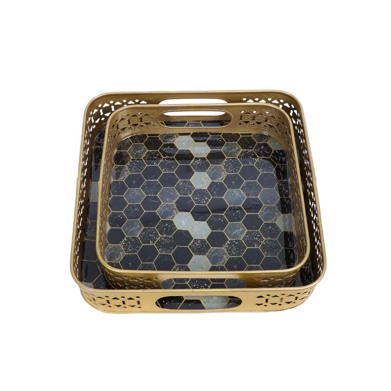 Lio Honeycomb Serving Tray - Set Of Two media 3