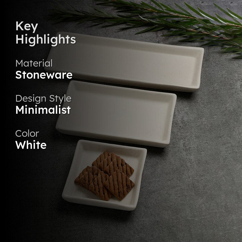 Metrica Stoneware Platter - Set of Three media 2